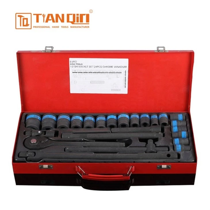 24 Pcs Phosphating Socket Set(Tin Box Packaging)(Blue Stripe) suppliers